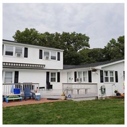 White Painted Two Story House